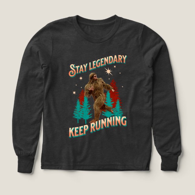 Divertida Motivación para Correr de Bigfoot (Diseño frontal)
