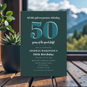 Divertida "No mayor, solo premium" Invitación para