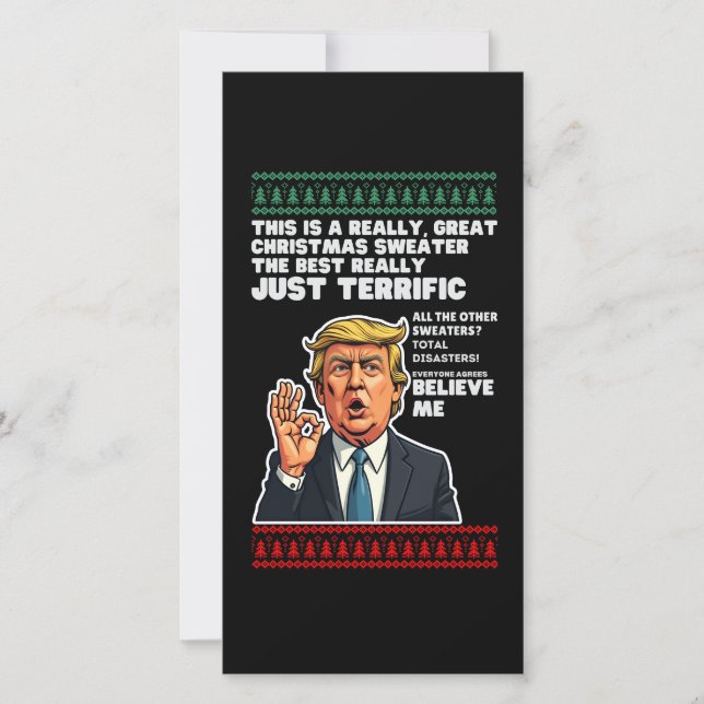Divertida parodia de los Navidades feos de Donald  (Anverso)