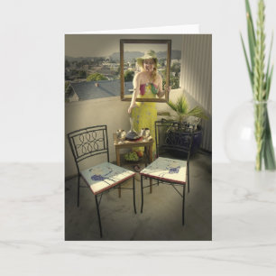 ¡Divertida tarjeta artística de saludo!