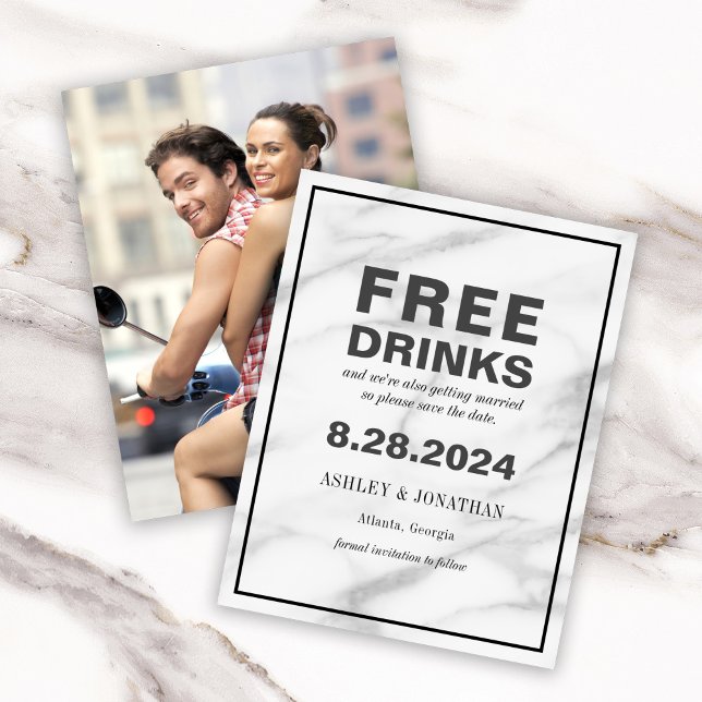 Divertida tarjeta de boda original para guardar la (Subido por el creador)