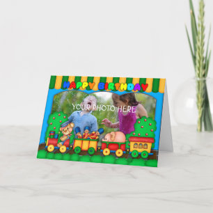 divertida tarjeta de cumpleaños con fotos de color