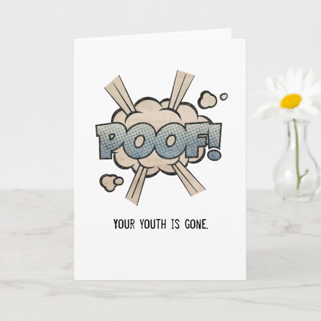 ¡Divertida Tarjeta de Cumpleaños de Juventud Perdi (Planta pequeña)
