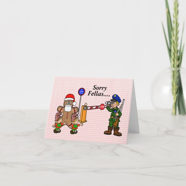 Divertida tarjeta de Navidades de Personalizados f (Anverso)