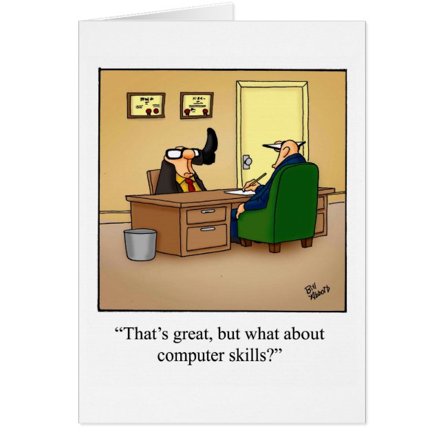 Divertida tarjeta del Jefe Nacional "Spectickles" (Frente)