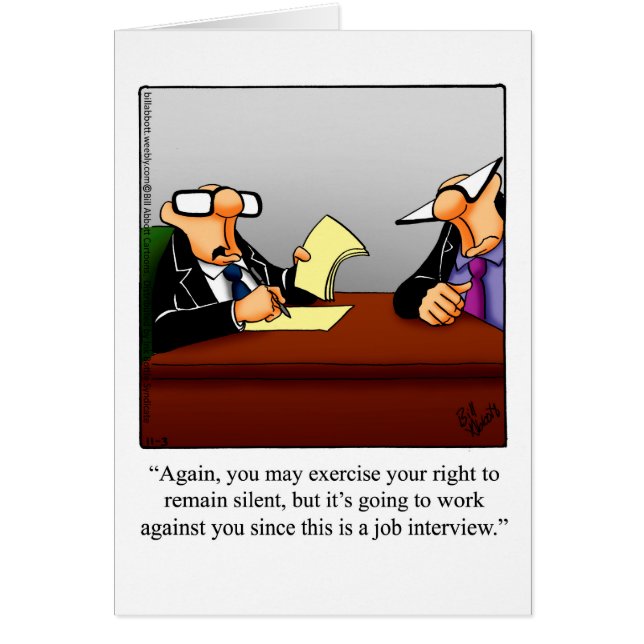 Divertida tarjeta del Jefe Nacional "Spectickles" (Frente)