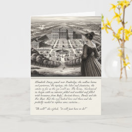 Divertida Tarjeta Orgullo y Prejuicio Jane Austen