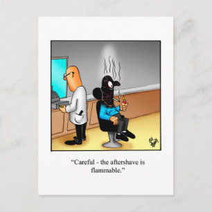 Divertida Tarjeta Postal de Humor para Mantener el