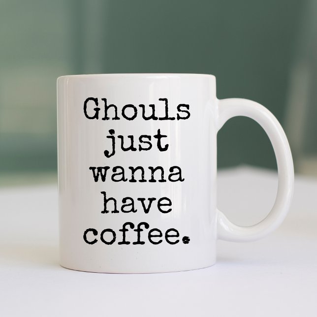 Divertida taza de Halloween, Ghouls mug, octubre m (Halloween funny quote mug, Halloween vibes mug, Halloween gift mug, Mom halloween mug, Halloween)