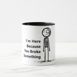 Divertida taza para un chico de TI.