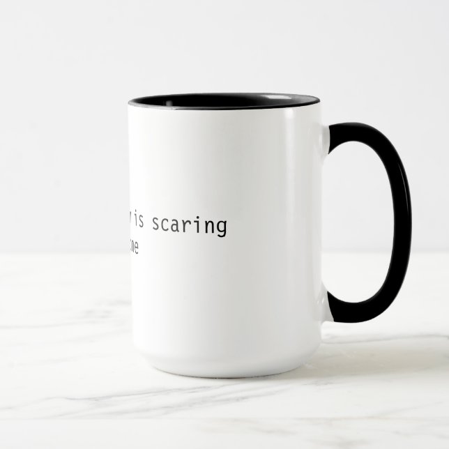 Divertida taza - tu entusiasmo es asustar a todos (Derecha)