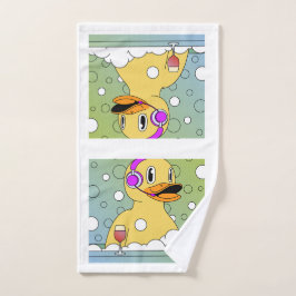 Divertida toalla de mano de pato