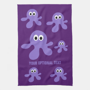 Divertida toalla de mano del personalizado Octopus