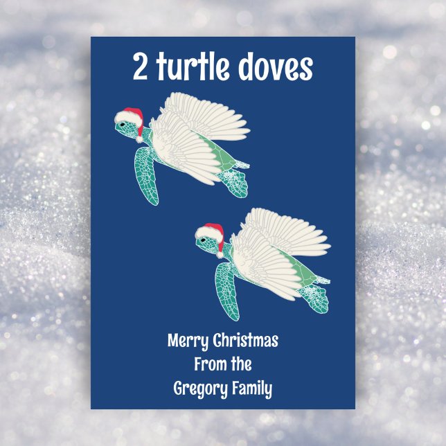 Divertida tortuga marina 12 días de tarjeta de vac (Subido por el creador)