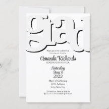 DIVERTIDA Y ATRACTIVA Invitación a la Fiesta de Gr