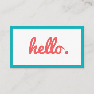 divertida y colorida tarjeta de presentación