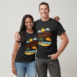 divertida y divertida camiseta de verano