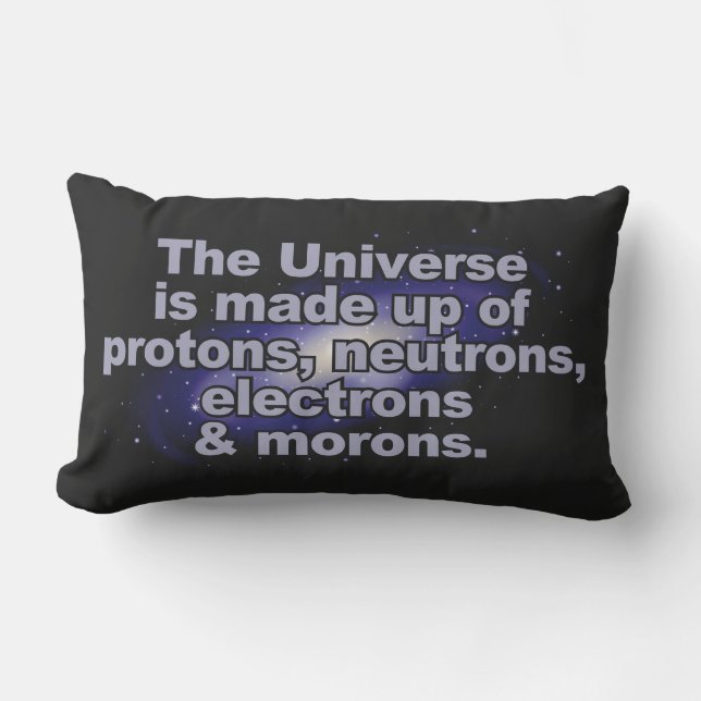 Divertidas almohadas de lanzamiento de "The Univer (Anverso)