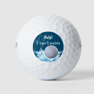 Divertidas bolas de golf de Novedad ahogada