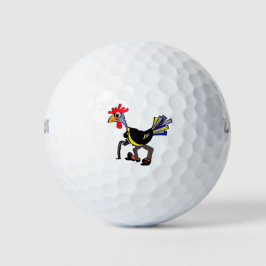 Divertidas bolas de golf para un "viejo gallo"