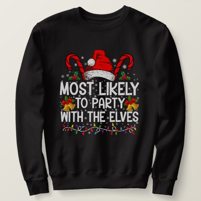 Divertidas camisetas de Navidad combinadas para fi (Anverso del diseño)