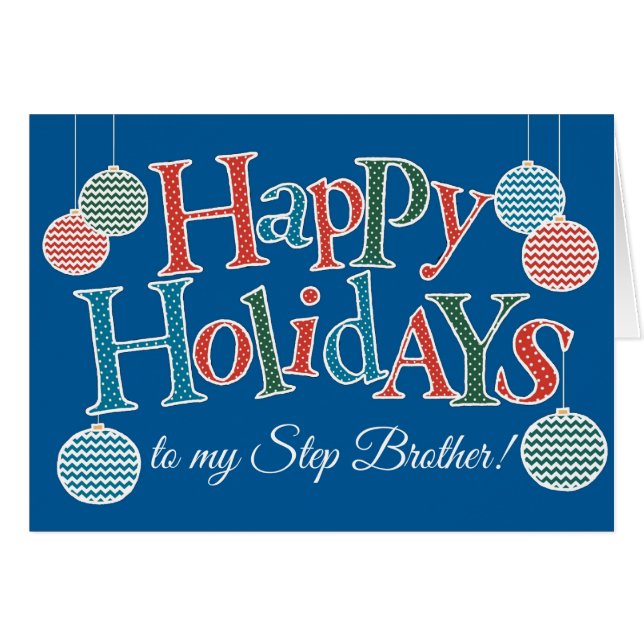 Divertidas Felices Fiestas, para el Hermano Paso,  (Anverso (Horizontal))