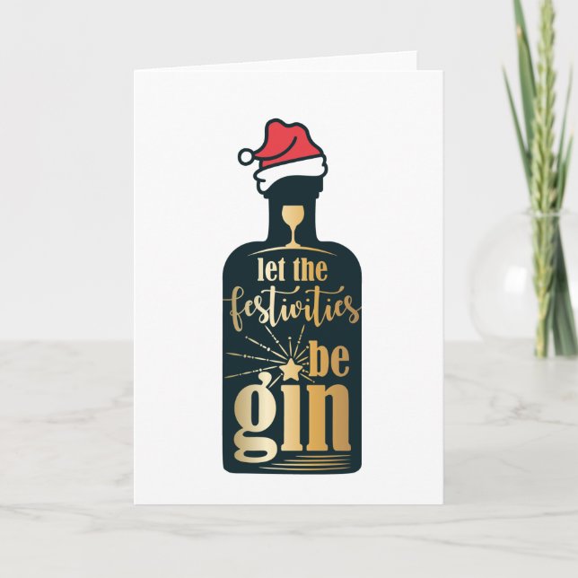 Divertidas Fiestas de Navidad Comienzan Humor (Anverso)