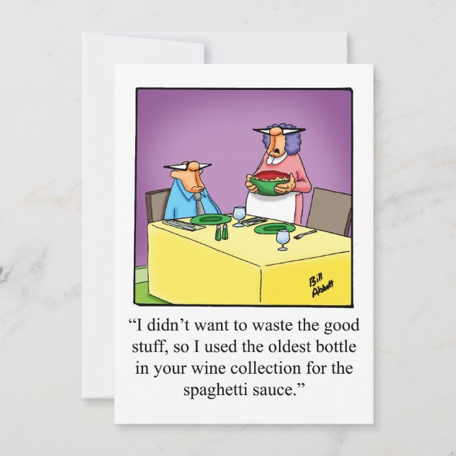 Divertidas invitaciones a fiestas de degustación d (Anverso)