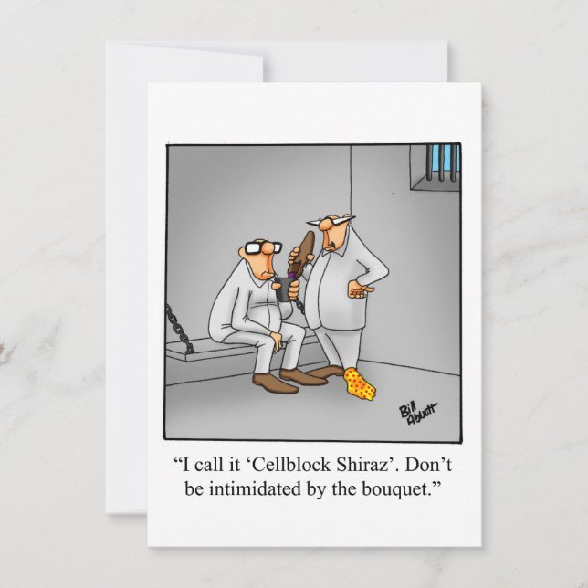 Divertidas invitaciones a fiestas de degustación d (Anverso)