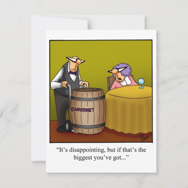 Divertidas invitaciones a la fiesta del vino "Spec (Anverso)