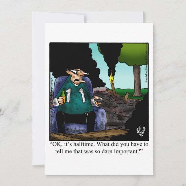 Divertidas invitaciones a partidos de fútbol (Anverso)