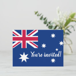 Divertidas invitaciones de fiesta con la bandera a