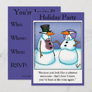 Divertidas invitaciones para fiestas navideñas