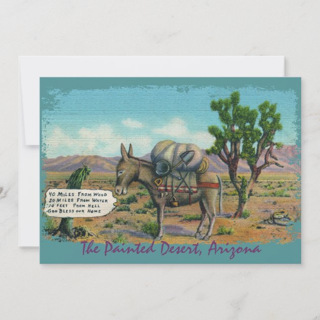 Divertidas invitaciones para la fiesta del desiert (Anverso)