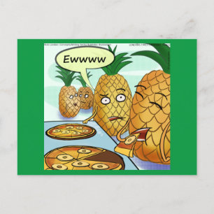 Divertidas LTCartoons Tarjeta Postal de Pizza de P