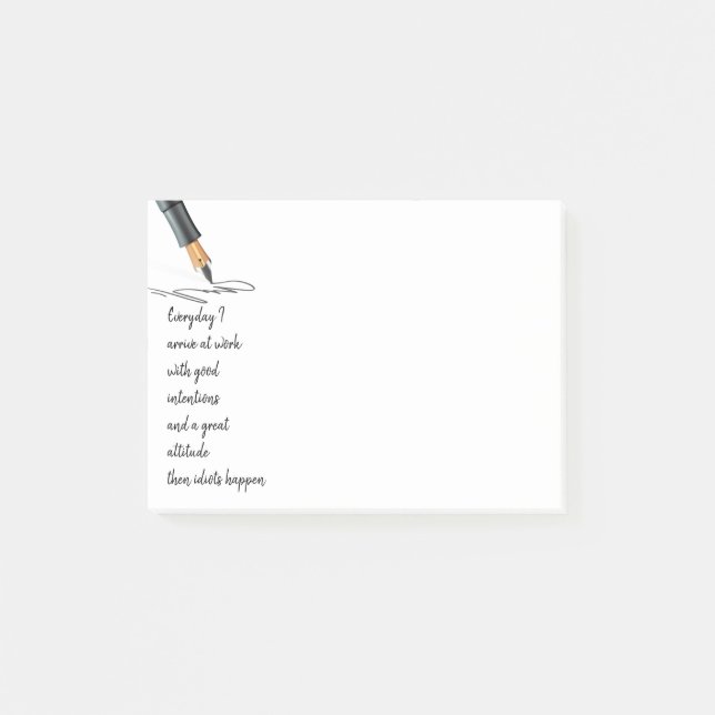 Divertidas notas de citas divertidas sobre el trab (Anverso)