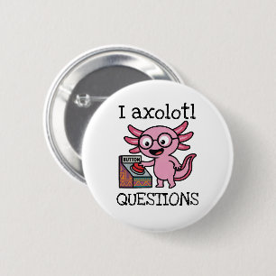 Divertidas preguntas de axolotl azteca Oh No botón