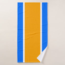 Divertidas Rayas Anchas de Carreras Azules Amarill