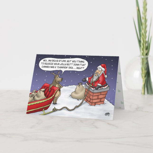 Divertidas tarjetas de Navidades: Jolly Idea (Anverso)