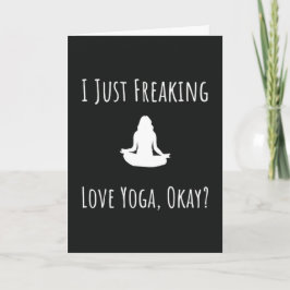 Divertidas tarjetas de yoga ejercen el humor