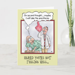 Divertidas tarjetas Get Well: Pensamiento secundar