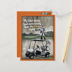 Divertidas Tarjetas Postales Antitrump con Tema de