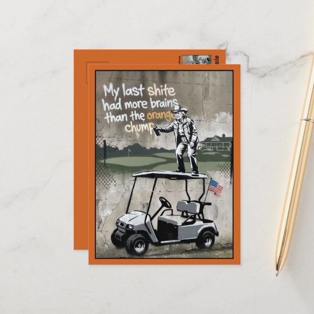 Divertidas Tarjetas Postales Antitrump con Tema de (Anverso/Reverso In Situ)