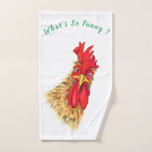 Divertidas toallas de baño sorprendieron a Rooster