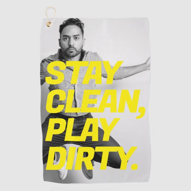 Divertidas toallas Face Photo Golf (Anverso)