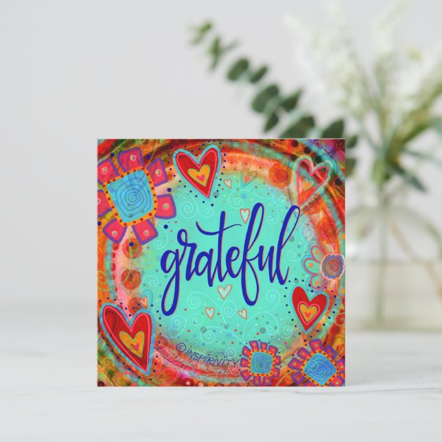 Divertidas y alegres bendiciones de agradecimiento (Anverso de pie)