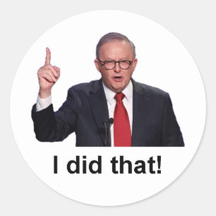 Divertido Anthony Albanese Calcomanía Pegatina I D