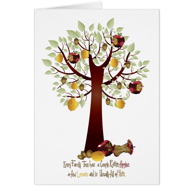 Divertido árbol de la familia Apple (Frente)