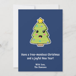 Divertido árbol de Navidad con tres mentirosos pla