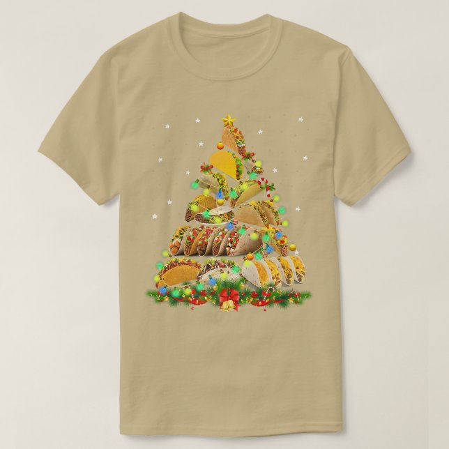 Divertido árbol de navidad de tacos suéter Navidad (Diseño del anverso)